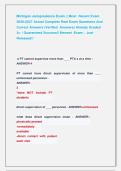 Michigan Jurisprudence Exam &vert;&vert; Most  Recent Exam &NewLine;2026-2027 Actual Complete Real Exam Questions And &NewLine;Correct Answers &lpar;Verified  Answers&rpar; Already Graded &NewLine;A&plus; &vert; Guaranteed Success&excl;&excl; Newest  Exam &vert;  Just   &NewLine;Released&excl;&excl;