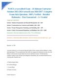 NASCLA Accredited Exam &ndash; JJ Johnson Contractor Seminar 2023-2024 Actual Exam 2026&sol;2027 &vert; Complete Exam-Style Questions &vert; 100&percnt; Verified &ndash; Detailed Rationales &ndash; Pass Guaranteed &ndash; A&plus; Graded&NewLine;&NewLine;