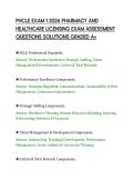 PHCLE EXAM 1 2026 PHARMACY AND&NewLine;HEALTHCARE LICENSING EXAM ASSESSMENT&NewLine;QUESTIONS SOLUTIONS GRADED A&plus;