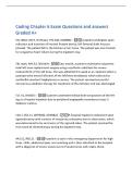 Coding Chapter 6 Exam Questions and answers&NewLine;Graded A&plus;