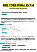 HBS CORE FINAL EXAM QUESTIONS AND ACTUAL ANSWERS&period;