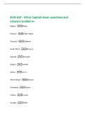 BUSI 610 - Africa Capitals Exam questions and&NewLine;answers Graded A&plus;