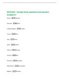 BUSI 610 &ndash; Europe Exam questions and answers&NewLine;Graded A&plus;