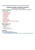 AVCPM Exam questions and the respective answers at the end of each question