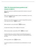 C836&colon; Pre-Assessment Exam questions and&NewLine;answers Graded A&plus;