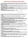 Electrical Test Exam Actual Questions and Correct Answers