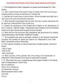 Civics Benchmark Review & EOC Study Guide Questions and Answers