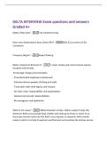 DELTA INTERVIEW Exam questions and answers&NewLine;Graded A&plus;
