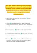 DTSA 5002 - Statistical Inference for Estimation in Data &NewLine;Science Comprehensive Resource To Help You Ace 2026&NewLine;2027 Exams Includes Frequently Tested Questions With &NewLine;ELABORATED 100&percnt; Correct COMPLETE SOLUTIONS &NewLine;Guaranteed Pass First Attempt&excl;&excl; Current Upd