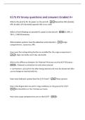 E175 KV Envoy questions and answers Graded A&plus;