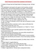 Class D Security License Exam Questions and Answers &NewLine;