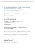 DFW Instructors 300&sol;350 Complete Card Set Exam&NewLine;Questions and answers Graded A&plus;