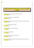 ENGL 1101 Final Exam Questions and Answers 2026&sol;2027 &vert; A&plus; Grade Comprehensive Study Guide