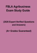 FBLA Agribusiness &ndash; Competition Exam Prep & Study Guide 2026