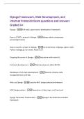 Django Framework&comma; Web Development&comma; and&NewLine;Internet Protocols Exam questions and answers&NewLine;Graded A&plus;