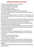 ACBIS Study Guide Questions and Answers