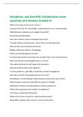 Disciplines&comma; and Scientific Collaboration Exam&NewLine;questions and answers Graded A&plus;