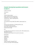Disaster Nursing Exam questions and answers&NewLine;Graded A&plus;
