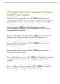 DHC Vocab Chapter 9Exam questions and answers&NewLine;Graded A&plus; latest update
