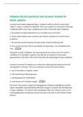 Diabetes NCLEX questions and answers Graded A&plus;&NewLine;latest updates
