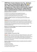 PED210 Pediatric Growth and Development Exam Prep &ndash; Real Practice Questions&comma; Answers & Detailed Rationales &lpar;Updated 2026&rpar;  &vert; Infant&comma; Toddler & Adolescent Development Milestones&comma; Cognitive & Psychosocial Growth&comma; Pediatric Nutrition & Health Promotion&comma; Lang