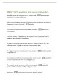 ECON TEST 1 questions and answers Graded A&plus;&NewLine;According to the text&comma; economics is the study of how&colon; -human beings&NewLine;coordinate their wants and desires&NewLine;Which of the following is not one of the three central coordination problems of&NewLine;the economy given in the