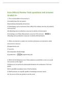 Econ &lpar;Micro&rpar; Review Tests questions and answers&NewLine;Graded A&plus;&NewLine;1&period; The crucial problem of economics is&NewLine;&lpar;A&rpar; establishing a fair tax system&period;&NewLine;&lpar;B&rpar; providing social goods and services&period;&NewLine;&lpar;C&rpar; developing a price mechanism that reflects the relative scarcities of pr