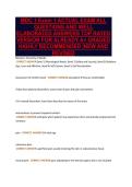 MDC 1 Exam 1 ACTUAL EXAM ALL&NewLine;QUESTIONS AND WELL&NewLine;ELABORATED ANSWERS TOP RATED&NewLine;VERSION FOR ALREADY A&plus; GRADED&NewLine;HIGHLY RECOMMENDED &vert;NEW AND&NewLine;REVISED