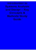 Introduction to Systems Analysis and Design Key Concepts and Methods Study Guide 2025&sol; 2026