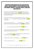 NURS 6630 PSYCHOPHARMACOLOGY FINAL EXAM 2026 CHEAT SHEET&excl;&excl;&excl; &ndash; WALDEN UNIVERSITY &vert; ACTUAL QUESTIONS AND VERIFIED ANSWERS &vert; GRADED A&plus; &vert; PASS FIRST ATTEMPT &vert; BRAND NEW 2026 UPDATE&excl;&excl;&excl;&excl;&excl;&excl;&excl;