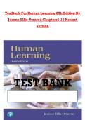 TestBank For Human Learning 8Th Edition By &NewLine;Jeanne Ellis Ormrod Chapters1-16 Newest &NewLine;Version