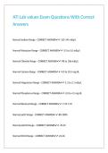 ATI Lab values Exam Questions With Correct Answers&period;