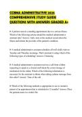 CCBMA ADMINISTRATIVE 2026&NewLine;COMPREHENSIVE STUDY GUIDE&NewLine;QUESTIONS WITH ANSWERS GRADED A&plus;
