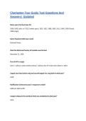 Charleston Tour Guide Test Questions And Answers&vert; 2026&sol;27 Updated