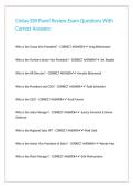 Cintas SSR Panel Review Exam Questions With Correct Answers