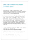 Cintas - SSR Fundamentals Exam Questions With Correct Answers&period;