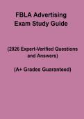 FBLA Advertising 2026 &ndash; Competition Exam Prep & Study Guide