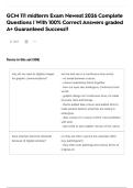 GCM 111 midterm Exam Newest 2026 Complete Questions &vert; With 100&percnt; Correct Answers graded A&plus; Guaranteed Success&excl;&excl;