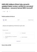 NGR 6152 Midterm EXAM fully solved & updated &lpar;latest version verified for accuracy&rpar; &lpar;Questions &plus; Answers&rpar; Solved 100&percnt; Correct&excl;&excl;