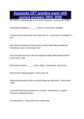Associate CET practice exam with correct answers 100&percnt; 2026