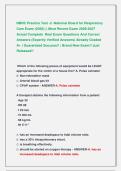 NBRC Practice Test -2 -National Board for Respiratory &NewLine;Care Exam &lpar;2026&rpar; &vert;&vert; Most Recent Exam 2026-2027 &NewLine;Actual Complete  Real Exam Questions And Correct &NewLine;Answers &lpar;Expertly Verified Answers&rpar; Already Graded &NewLine;A&plus; &vert; Guaranteed Success&excl;&excl; &vert; Brand New Exam&excl;&excl; J