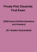 Private Pilot Checkride &ndash; FAA Practical Test & Oral Exam Study Guide 2026