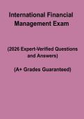 International Financial Management &ndash; Global Finance&comma; Markets & Exam Study Guide 2026
