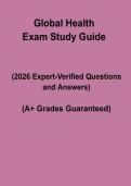 Global Health &ndash; Key Concepts&comma; Systems & Exam Study Guide 2026