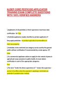 NJDEP CORE PESTICIDE APPLICATOR TRAINING EXAM COMPLETE QUESTIONS WITH 100&percnt; VERIFIED ANSWERS 