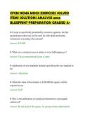 CFCM NCMA MOCK EXERCISES SOLVED&NewLine;ITEMS SOLUTIONS ANALYSIS 2026&NewLine;BLUEPRINT PREPARATION GRADED A&plus;