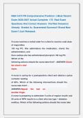 NGN VATI PN Comprehensive Predictor &vert;&vert; Most Recent &NewLine;Exam 2026-2027 Actual Complete  175  Real Exam &NewLine;Questions And Correct Answers  &lpar;Verified Answers&rpar; &NewLine;Already  Graded A&plus; Guaranteed Success&excl;&excl; Brand New &NewLine;Exam&excl;&excl; Just Released&period;