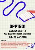 DPP1501 Assignment 2 Memo &vert; Due 29 May 2026
