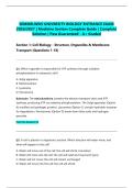 SEMMELWEIS UNIVERSITY BIOLOGY ENTRANCE EXAM 2026&sol;2027 &vert; Medicine Section Complete Guide &vert; Complete Solution &vert; Pass Guaranteed - A&plus; Graded&NewLine;&NewLine;