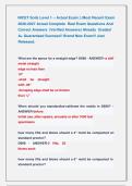 NICET Soils Level 1 &ndash; Actual Exam &vert;&vert; Most Recent Exam &NewLine;2026-2027 Actual Complete  Real Exam Questions And &NewLine;Correct Answers  &lpar;Verified Answers&rpar; Already  Graded &NewLine;A&plus; Guaranteed Success&excl;&excl; Brand New Exam&excl;&excl; Just &NewLine;Released&period;